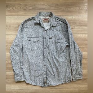 Stylish Men's Casual Button Down Shirt - Gray